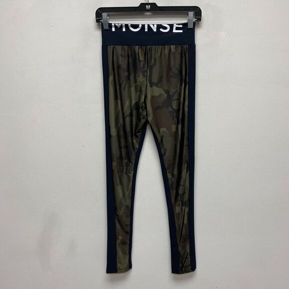 Monse Womens Black Camouflage High Rise‎ Pull On Stretch Straight Leggings XS - Picture 4 of 8